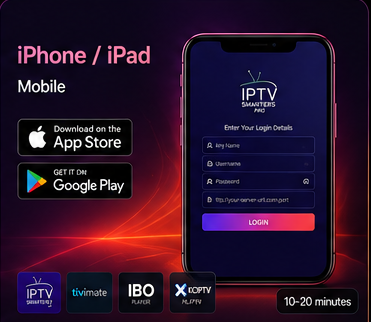 iPhone iPad and mobile IPTV setup guide